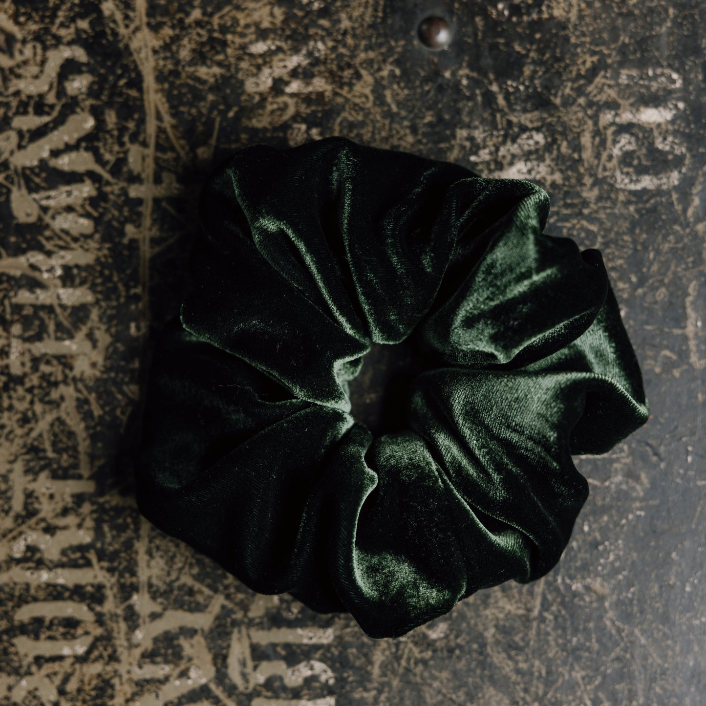 Kate Beaumont Velvet Scrunchie Emerald